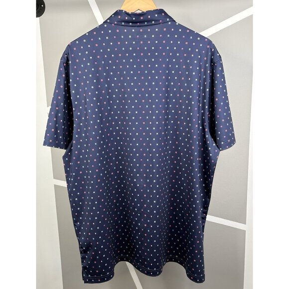Vineyard Vines Performance Sankaty Golf Polo Men’s XL Nautical Flags AOP Stretch - Picture 2 of 12
